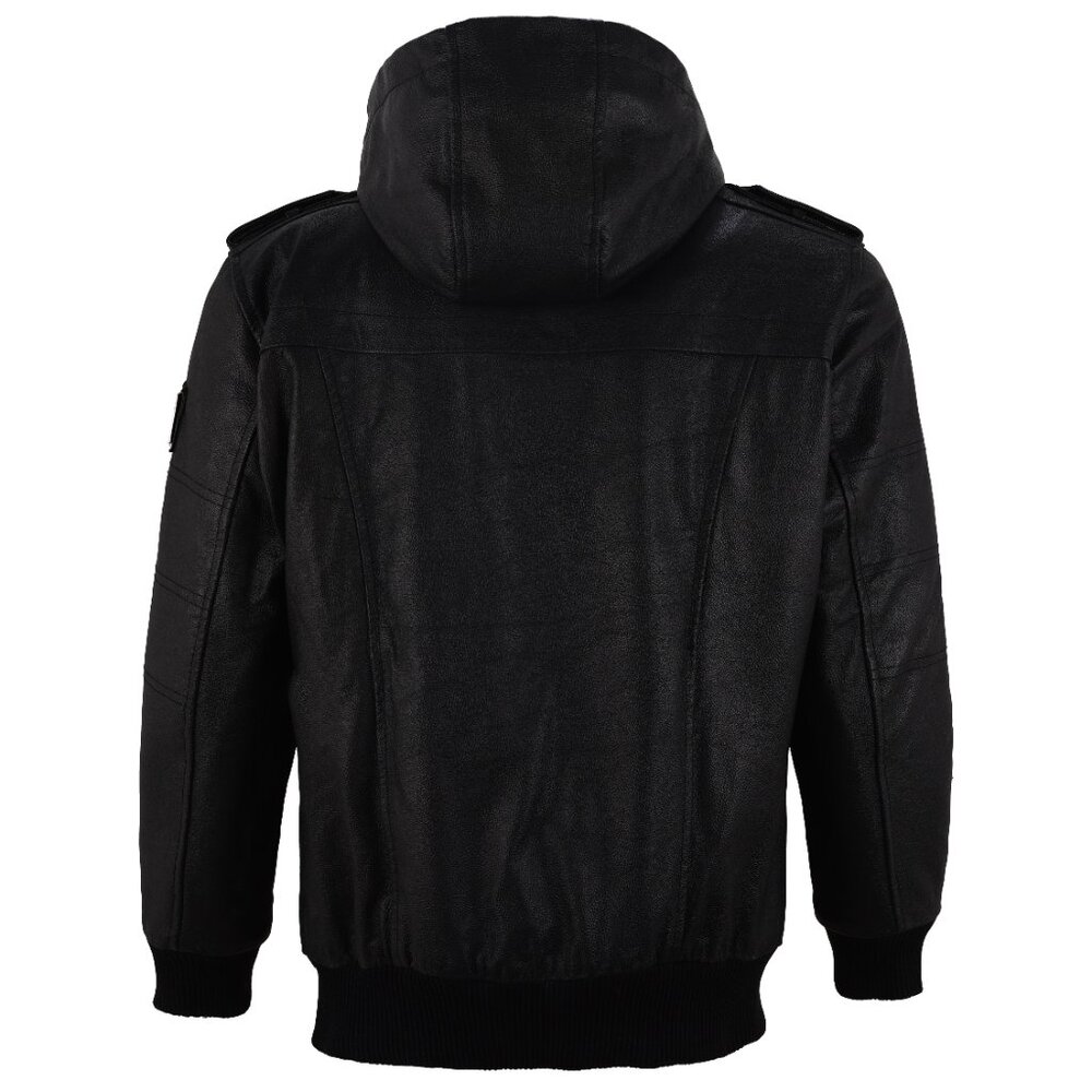 AMJ Lloyd Stylish Black Diamond Original Cowhide Leather Jacket - Picture 10 of 11